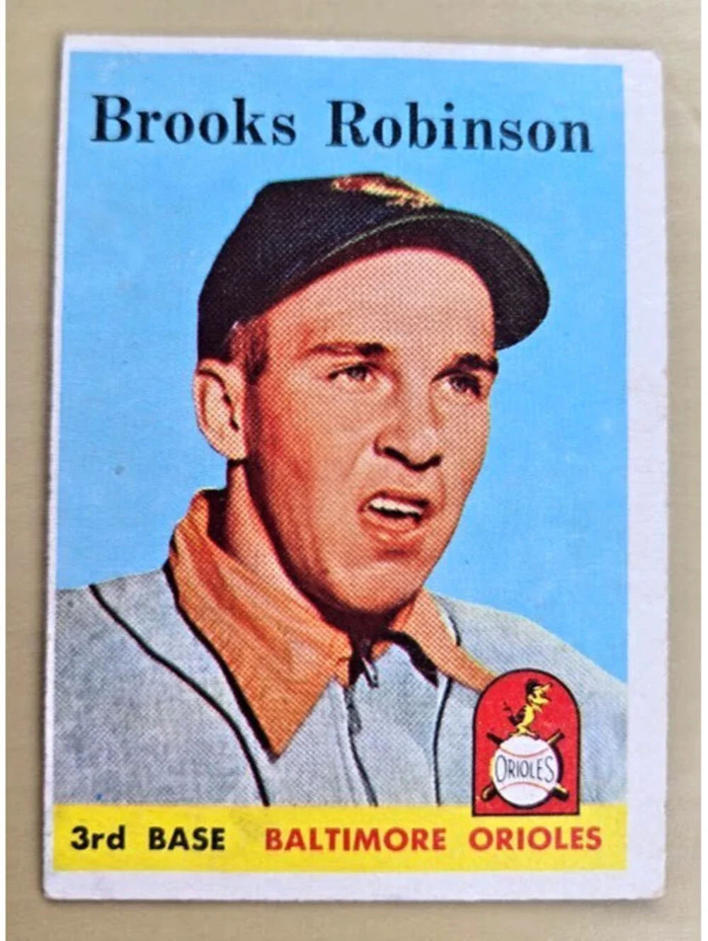 1958 Topps Brooks Robinson #307 Vintage Baseball Card HOF